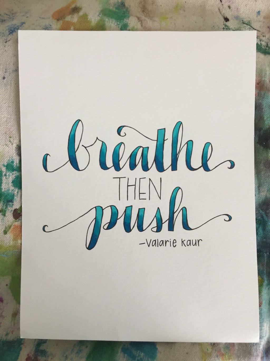 Breathe, then…